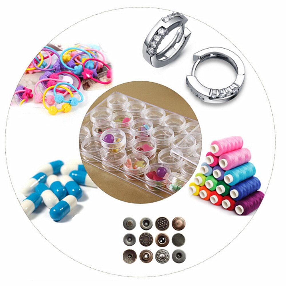 Boîte de rangement pour broderie diamant 3D, boîte de rangement pour peinture diamant, perles carrées ou rondes, perles et strass, outil, boîte à bijoux et médicaments