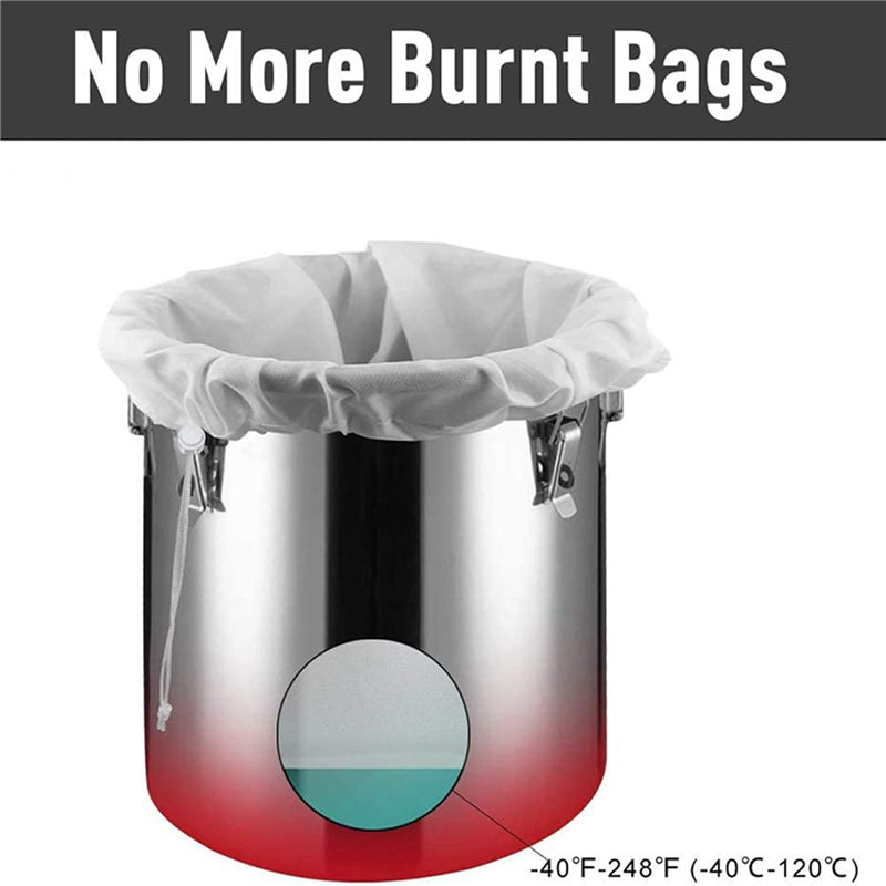 A36T-4 Pack Brew Bags - Herbruikbare Mesh Bag Voor Fruit Cider Druif Wijnpers Trekkoord Uitpersen Brouwen In Een Zak 38X42cm