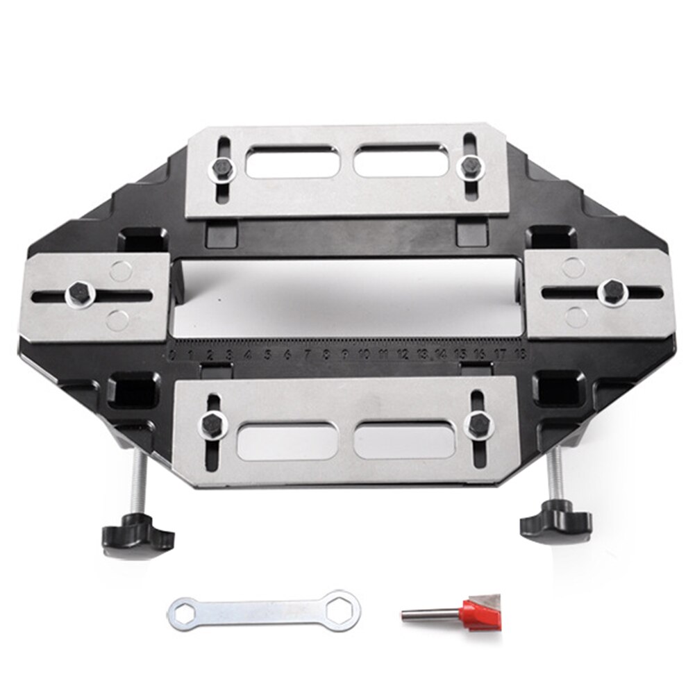 Wooden Door Hinge Hole Opener Installation Lock Wood Furniture Hinge Jig Drill Guide Drilling Tools Hinge Loacator Slotting: a