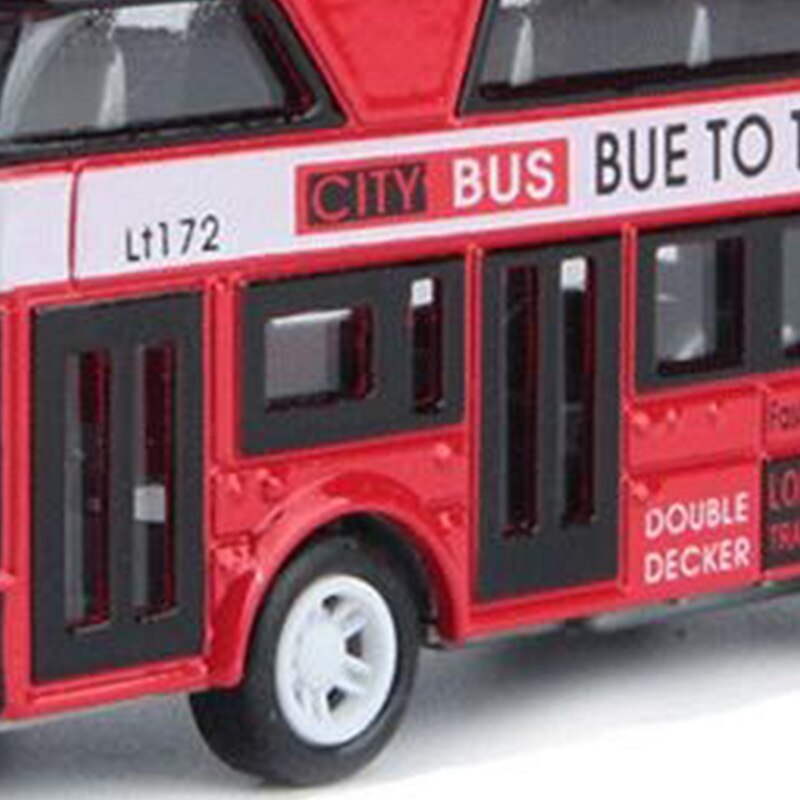 Double-Decker Bus London Bus Car Toys Sightseeing Bus Vehicles Urban Transport Vehicles Commuter Vehicles,Pink