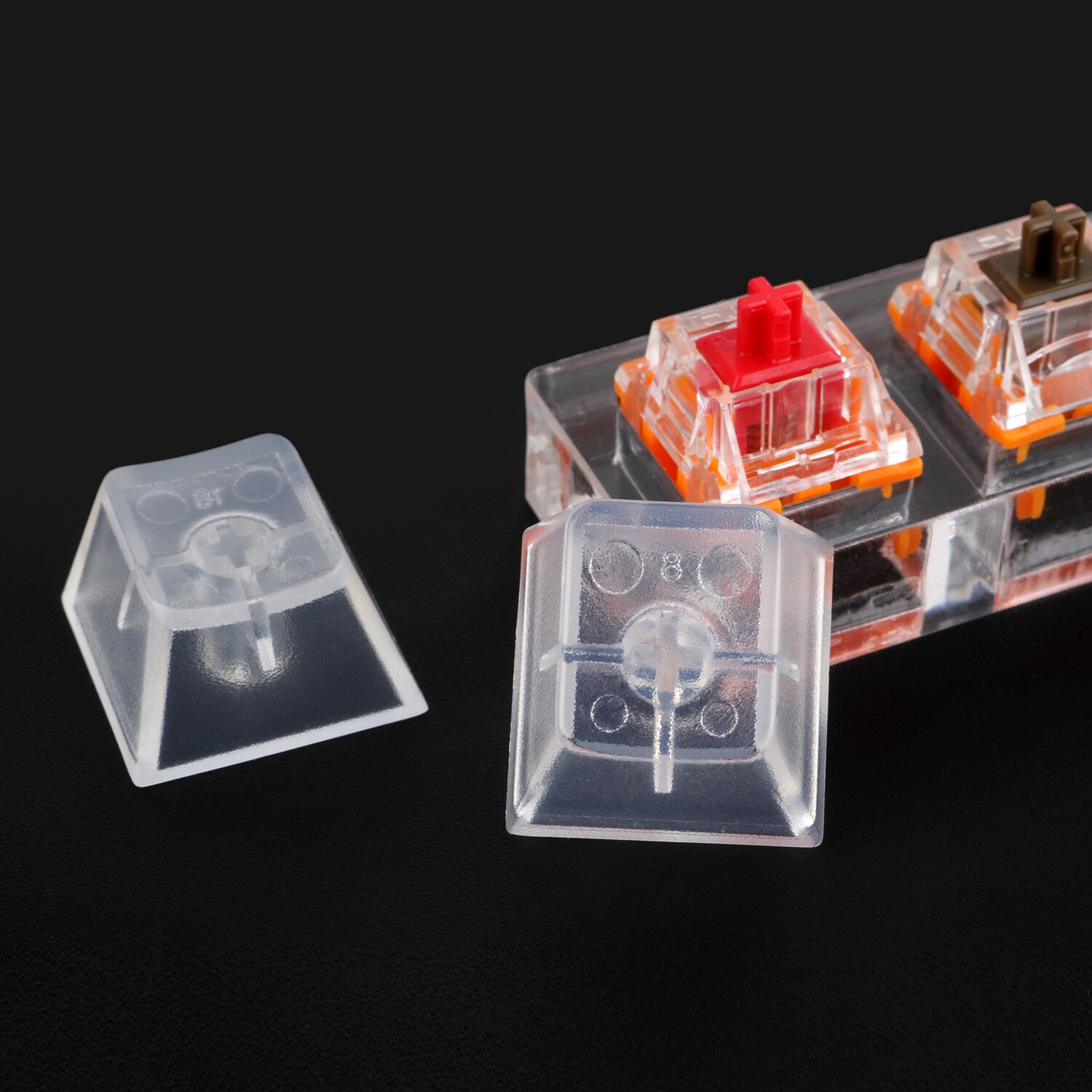 TTC Switches Keyboard Tester Kit Clear Keycaps Sampler PCB Mechanical Keyboard Translucent Keycaps Testing Tool