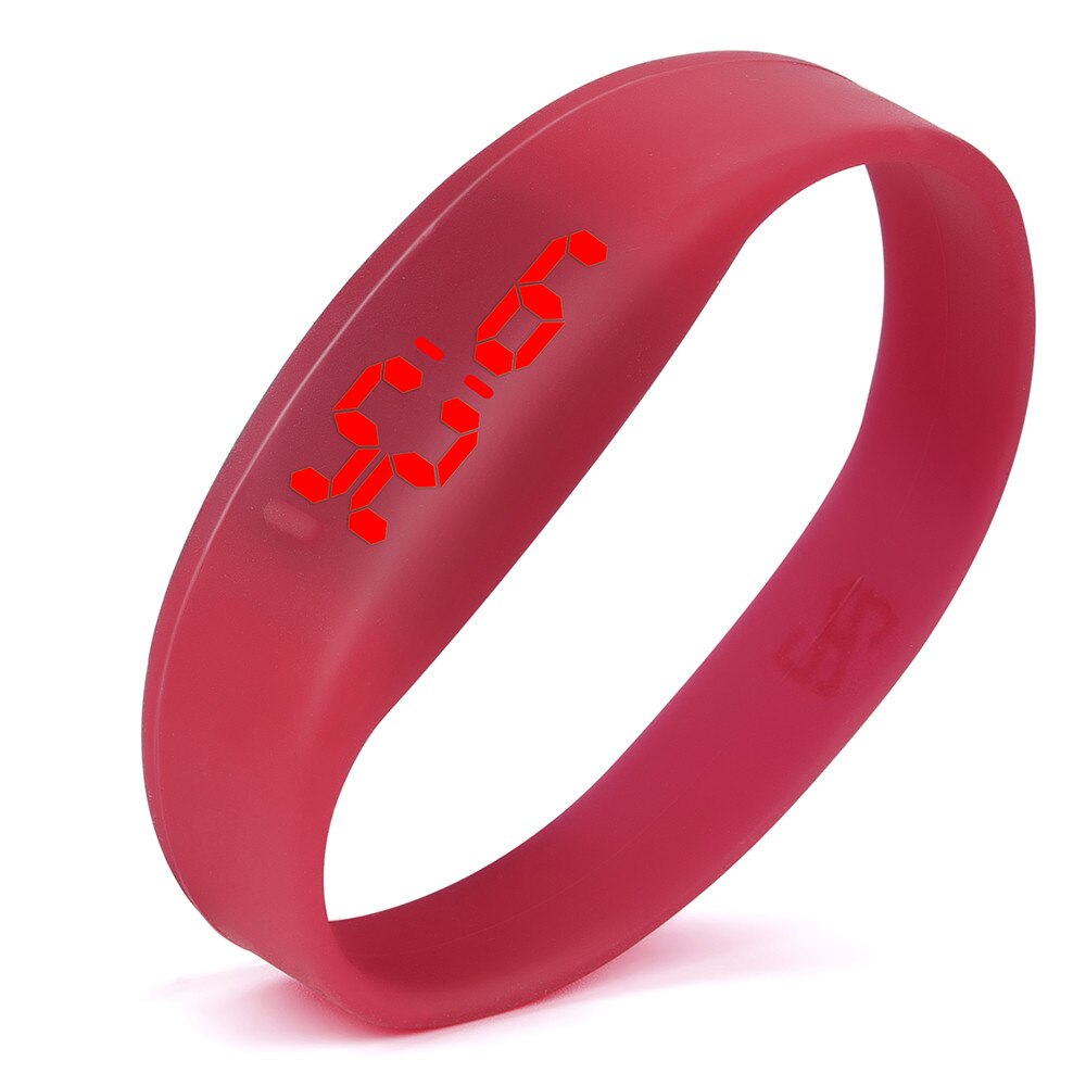 Часы LED Digital Anzeige Mann Armbinde Uhr Silikon Starp Frauen Uhren Elektronische Digitale Uhren Schüler Armbanduhren: I