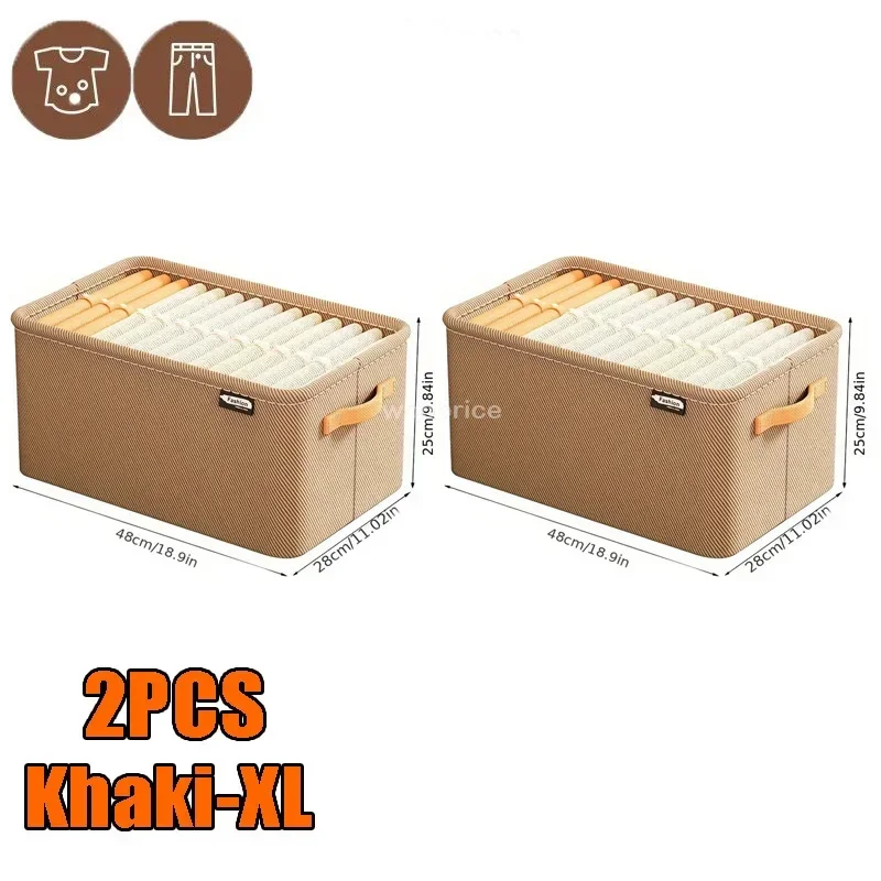 Wasgoed Kleding organisator Opbergtas Kleding Opvouwbare Kleding Opbergtas Draagbare Garderobe Doek Organisator Opbergdoos: Deep Blue