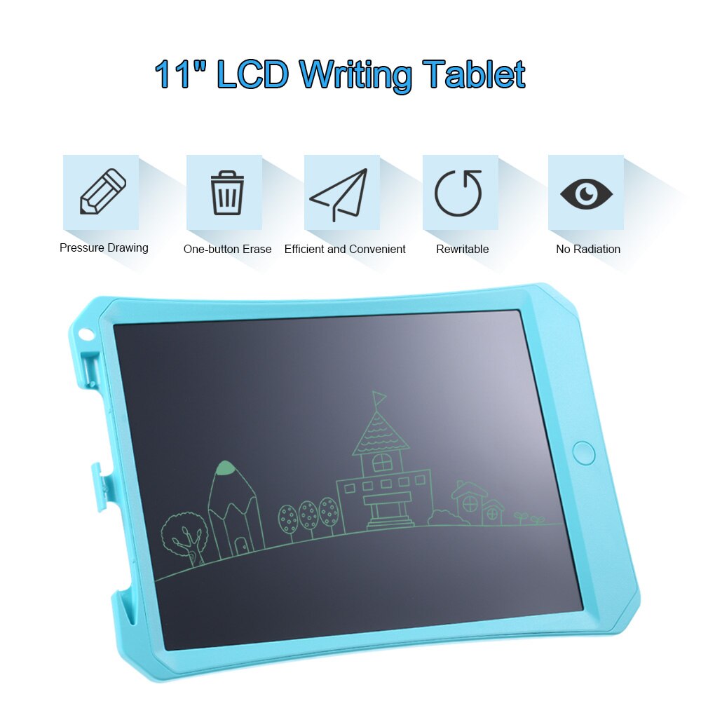 11" Portable Smart LCD Writing Tablet Electronic Notepad Drawing Graphics Board With Stylus Pen With Battery for Children