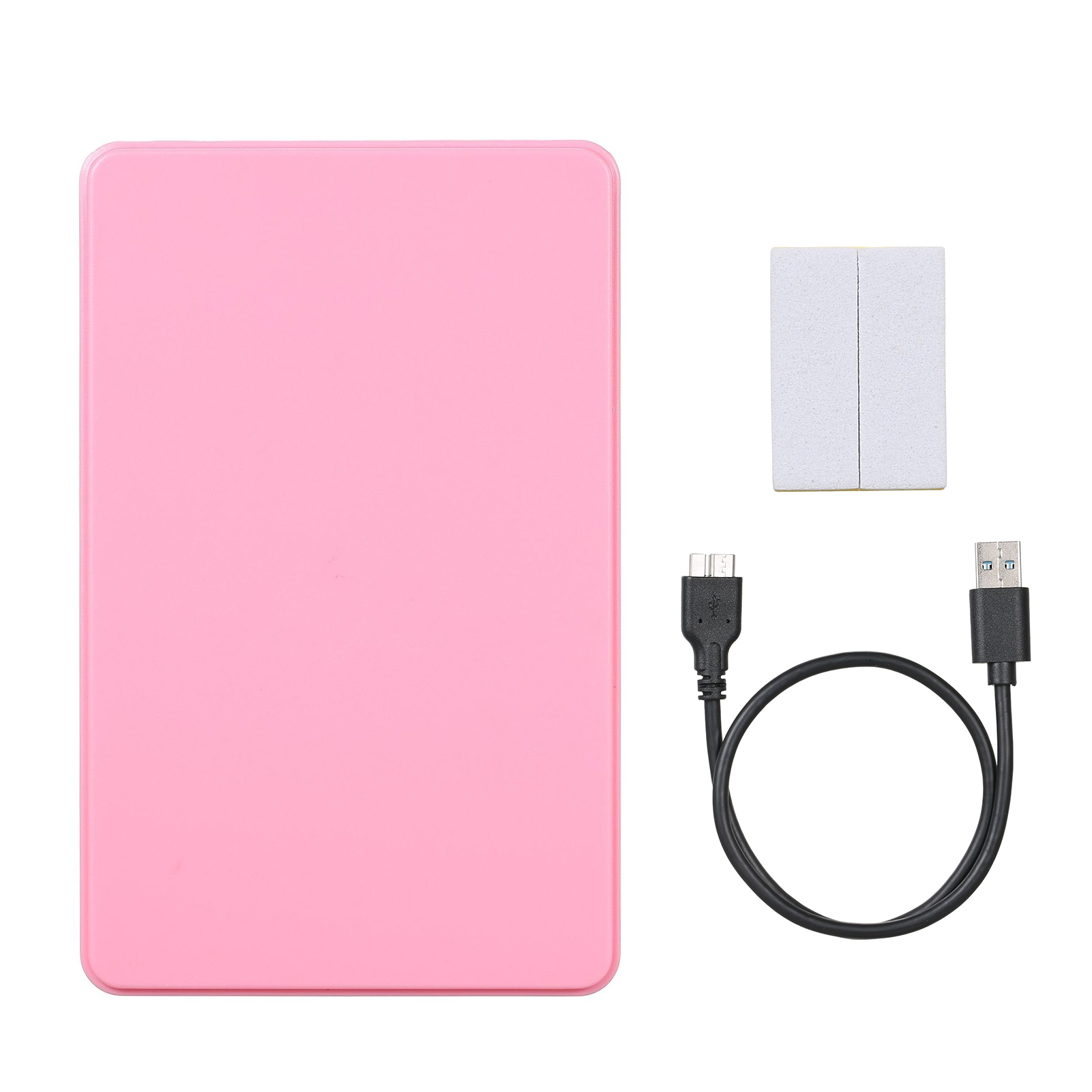 Boîtier pour disque dur externe HDD/SSD SATA 2.5 pouces, usb 3.0, sans outil, disque dur Mobile: Rose