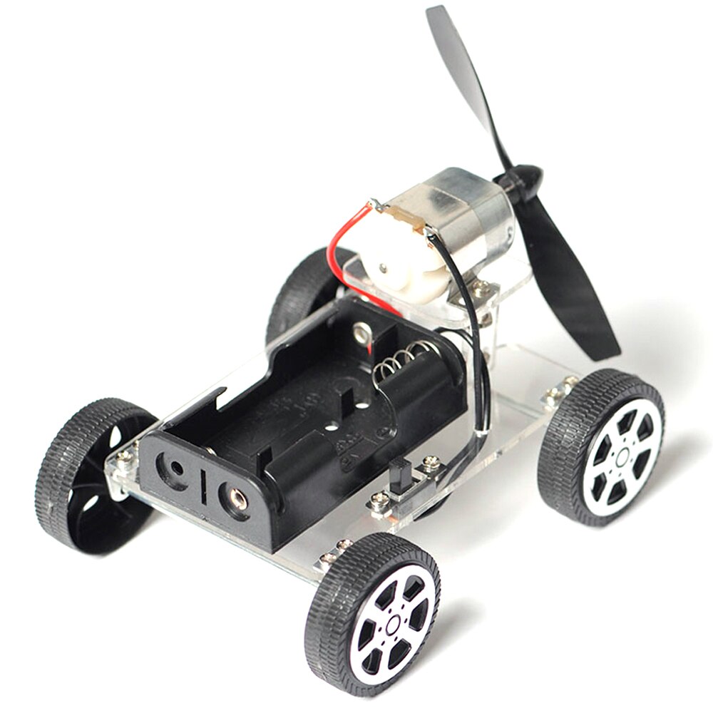 Diy Wind Power Voertuig Auto Model Kits Monteren Auto Speelgoed Handgemaakte Wetenschappelijke Experimenten Onderwijs Speelgoed Voor Kinderen Auto Motor Robot