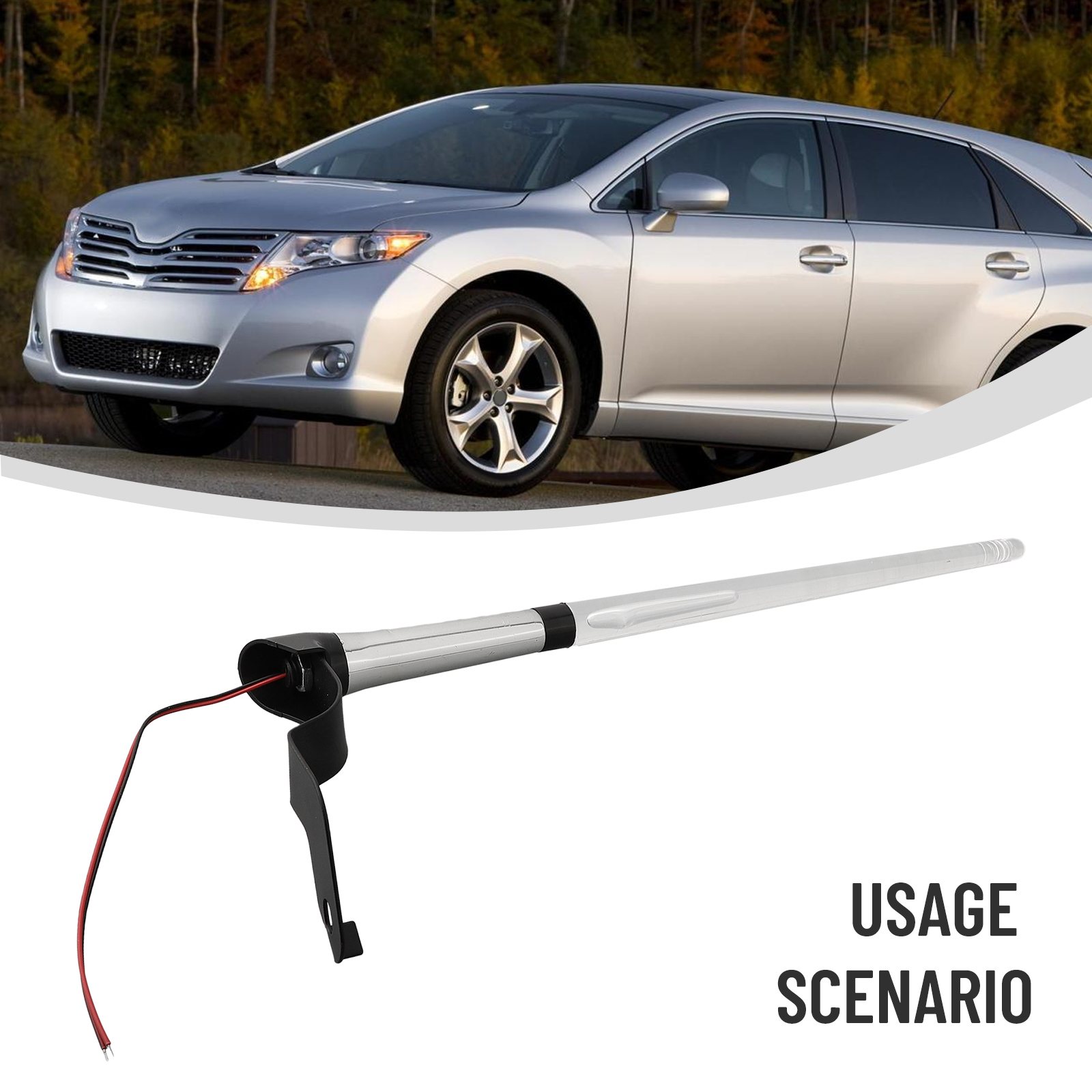 Universele Auto Externe Lichtantenne Auto Accessoire 12V Vlaggenmast Lichtantenne Direct Mount Antennes Auto Exterieur Onderdelen