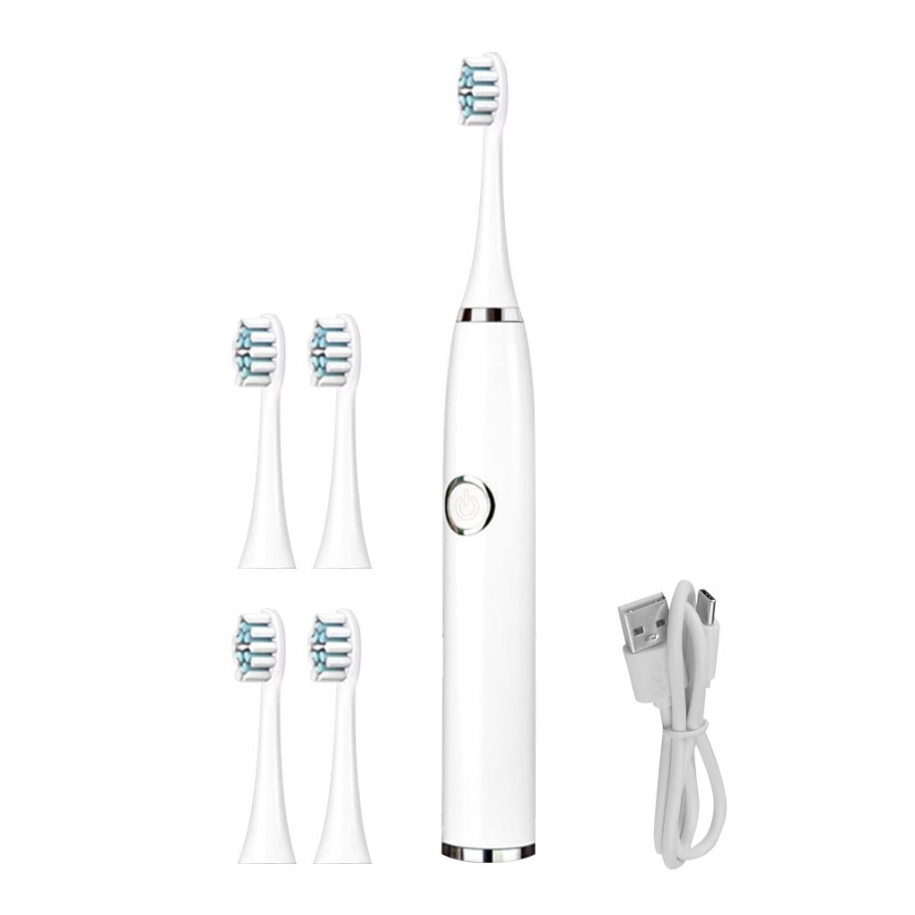 Super Sonic Electric Toothbrushes for Adults Kid Smart Timer Whitening Toothbrush IPX7 Waterproof Replaceable AA Battery Version: Charger Version D