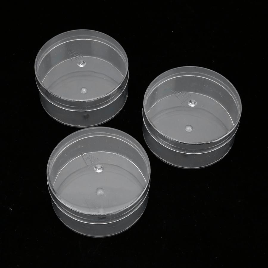 3 stk plast ur urværk rengøring vedligeholdelse reparation pot maskine kerne ur dele og tilbehør boks ur olie vaske krukke