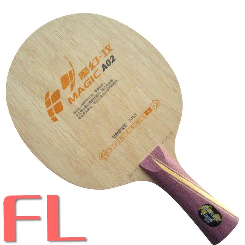 DHS Magic A02 (A 02, A-02) 7 Full Wood, Attack Type Shakehand (OFF++, Quick-attack) Table Tennis Blade for PingPong Racket: Default Title