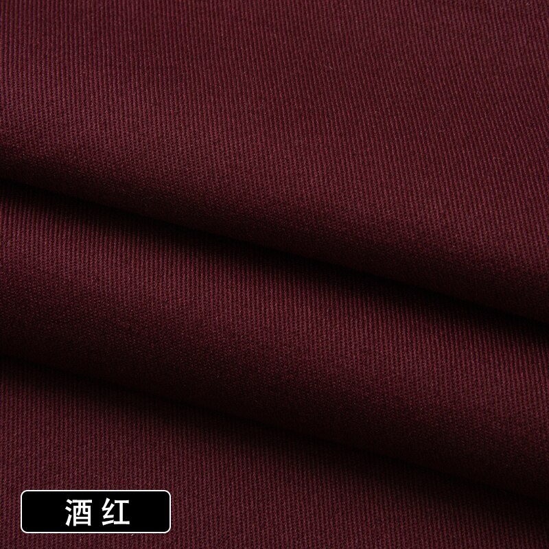 Pantalones de tela de sarga de Color sólido con tarjeta de hilo de algodón puro de 150cm * 50cm, gabardina, ropa, Camisa de algodón lavada, tela gruesa: 006