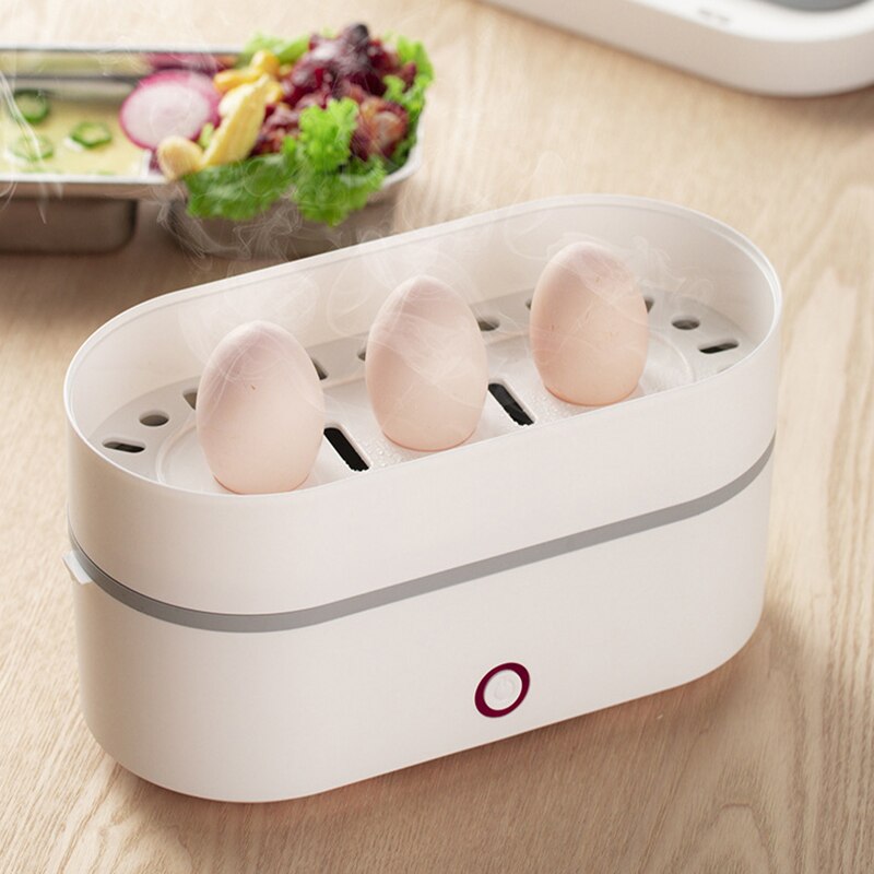 Electric Heated Lunch Box Portable Bento Box Fast Heating Bento Box 1/2 Layer Food Storage Container For Student Office Worker