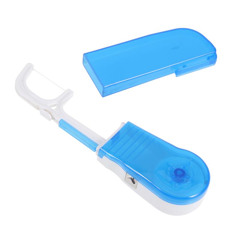 Dental Floss Holder Dental Flosser Built-In Spool Flat Wire Dental Floss Replacement Rack With 30 Meters Dental Floss