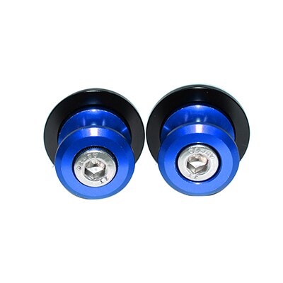 Tornillos deslizantes de aluminio para motocicleta, soporte de carrete basculante para Yamaha YZF R6, 1999, 2000, 2001, 2002, 2003, 2004, 2005, 2007, 6mm: BLUE M6