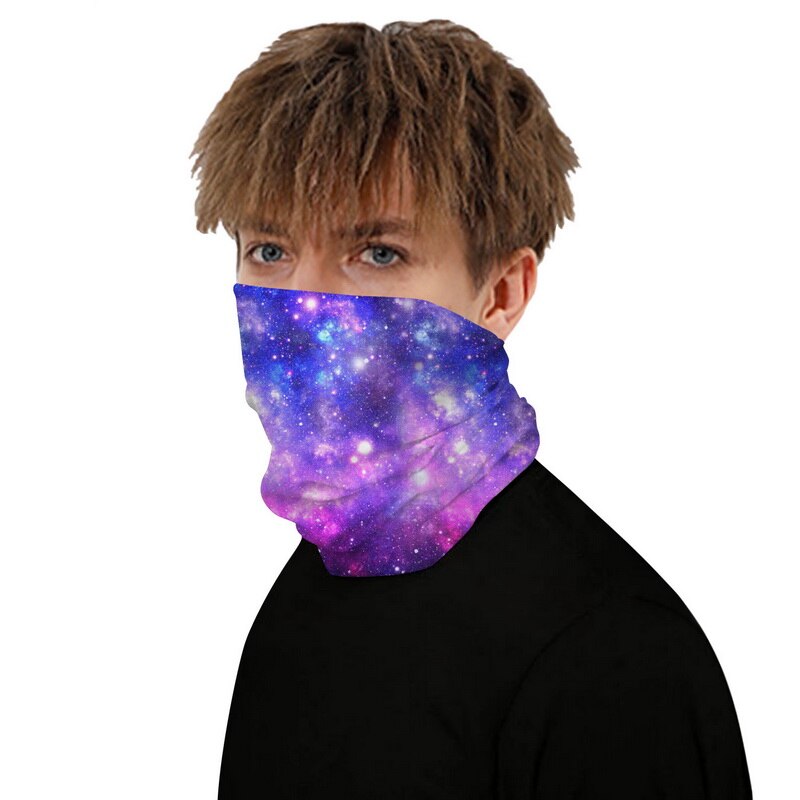 Ademende sjaal voor buiten, bedrukking, bescherming tegen de zon, fiets, gezichtsbedekking, bandana, sjaal, masker: 9
