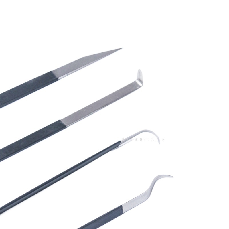 Keramik Werkzeuge Teekanne machen gebogenes Mund messer weißes Stahl messer DIY Reparatur leere Löcher und Schnitzereien Tonne Skulptur Werkzeuge