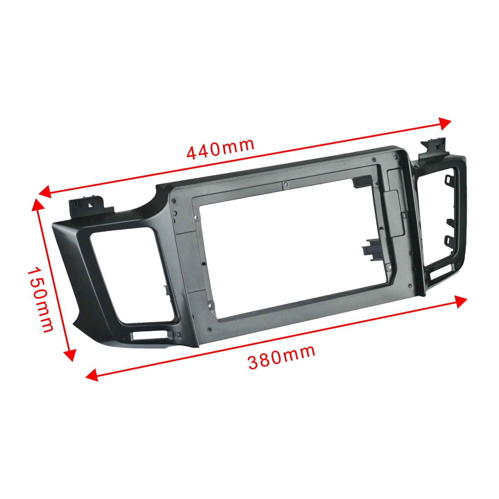 Salpicadero de coche 2din para Toyota RAV4 Panel de instalación doble Din coche DVD marco para 10 pulgadas ESTÉREO