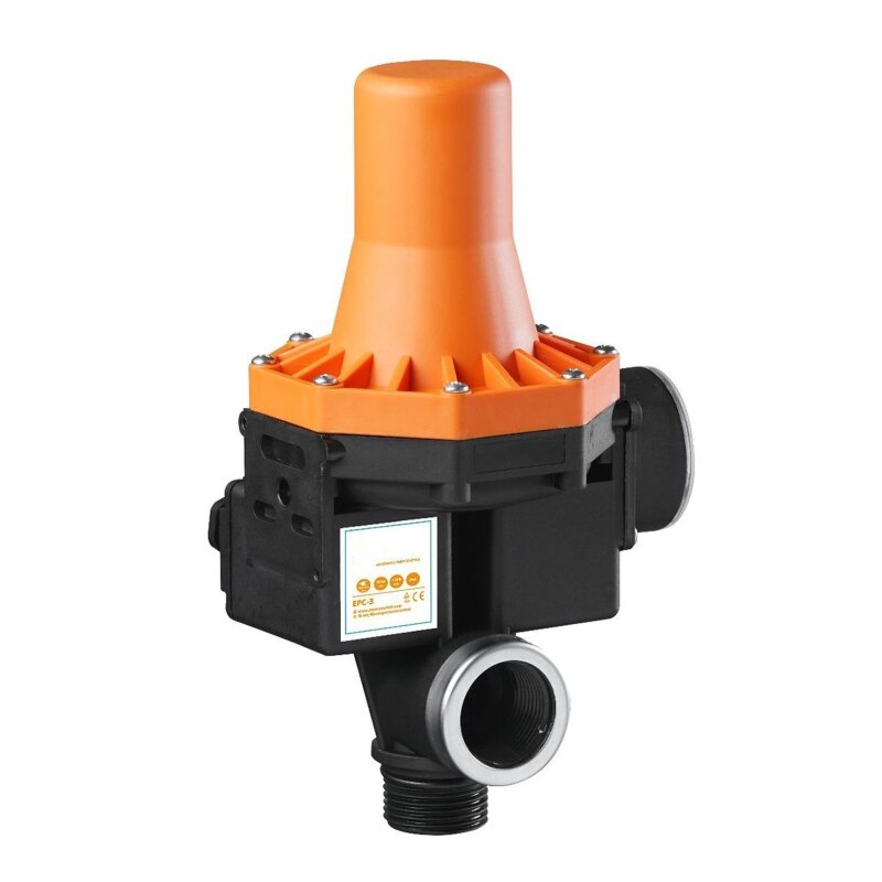 10A 220V-240VAC IP65 Waterproof Adjustable Water Pump Pressure Controller Automatic Electronic Pressure Switch with Gauge