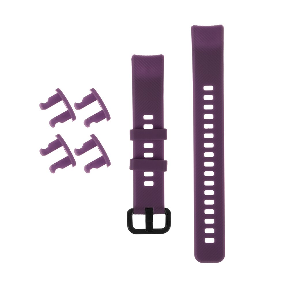 Bracelet intelligent en Silicone pour Huawei Honor Band 5 4 Bracelet souple de remplacement classique chaude de: purple