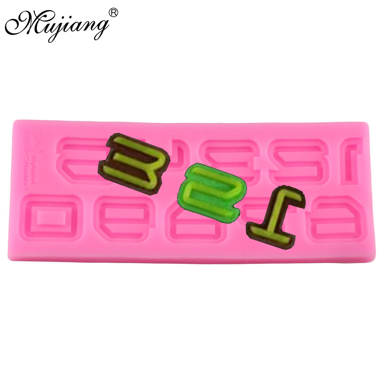 Mujiang DIY Numbers Candy Silicone Mold Chocolate Jelly Molds Party Fondant Cake Decorating Tools 3D Craft Soap Clay Moulds