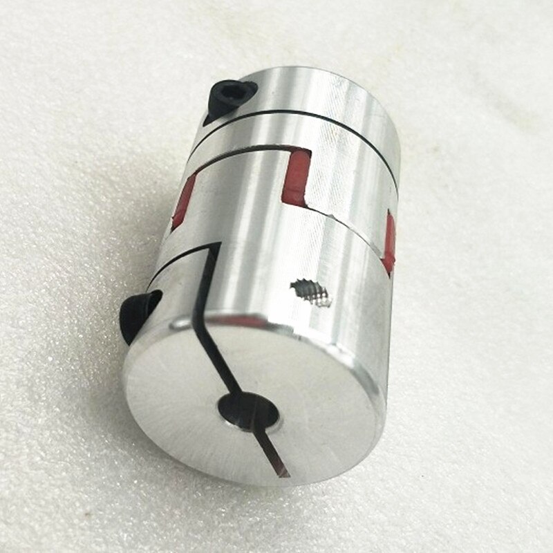 2 Stks/partij Cnc Flexibele Koppeling As Koppeling D55 L80mm ID17mm Met Spiebaan 5Mm En ID24mm Met Spiebaan 6Mm (Zowel 2 End Spiebaan)