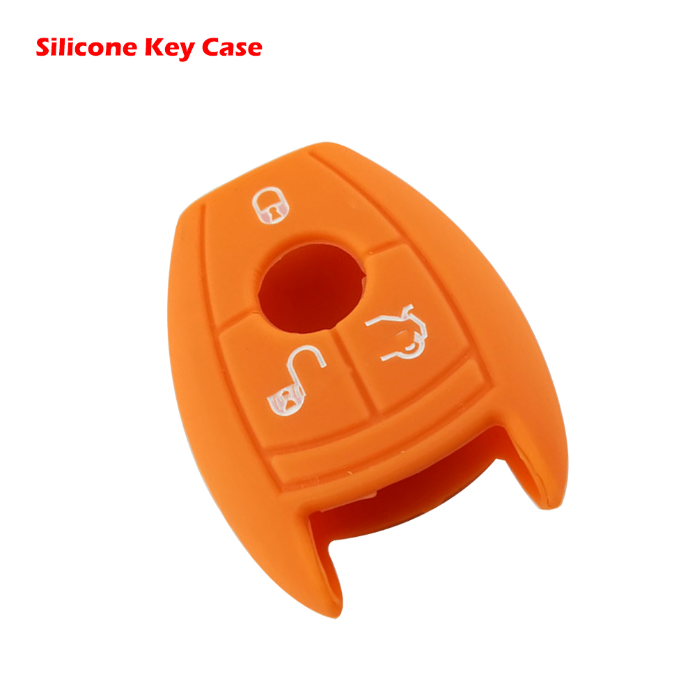 Voor Mercedes-Benz Siliconen Fob Huid Sleutel Cover Key Protector Remote Keyless Silicone Key Cover Siliconen Toetsen Cover