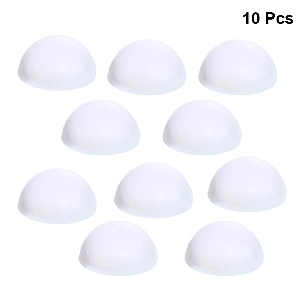 10 Pieces 2cm Shaped Styrofoam Ornaments DIY Craft Party Decoration: Half Ball