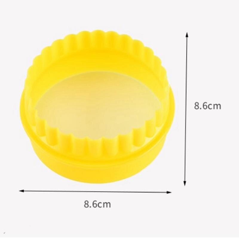 6 Stuks Cookie Cutter Cirkel Cakevorm Plastic Cookie Cutter Mold Voor Bakken Cookie Mallen Fondant Fondant Bakken Accessoires