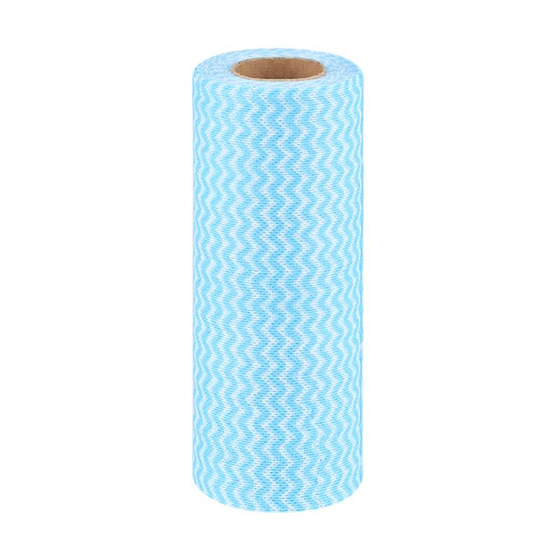 50pcs Disposable Kitchen Non-woven Textile Rags Wash Resuable Cleaning Rag Roll Practical Cleaning Cloth Household Cleaning Tool