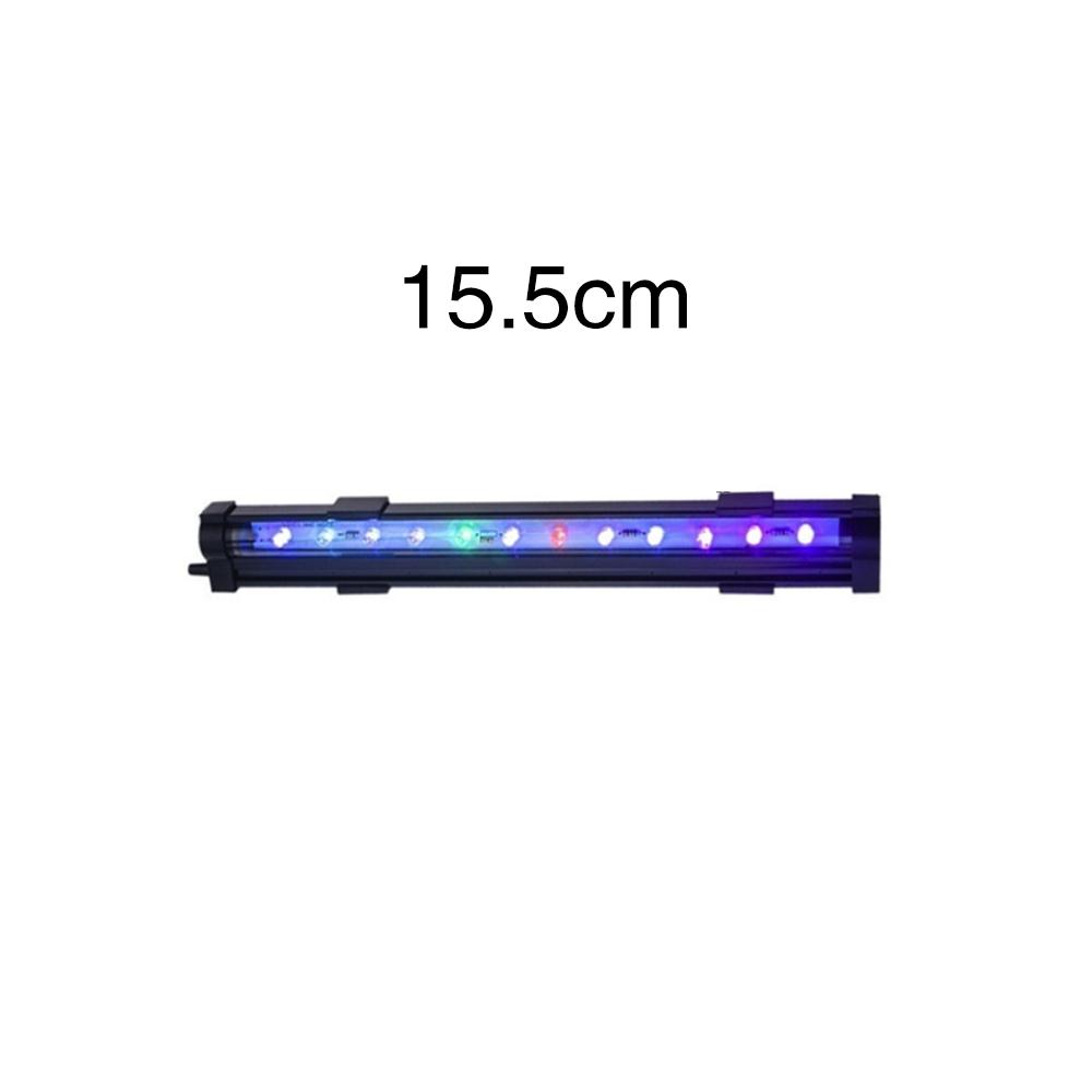 Akvarie akvarium led vandtæt lys farverig fiskelampe eu/us power akvarier dekoration lang stribe dykglas lys: Eu 15cm