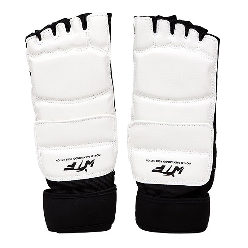Taekwondo Leder Fußhandschuhe Sparring Karate Knöchelschutz Schutz Ausrügestochen Boxen Kampfsport Fußschutz Socke Erwachsenes Art