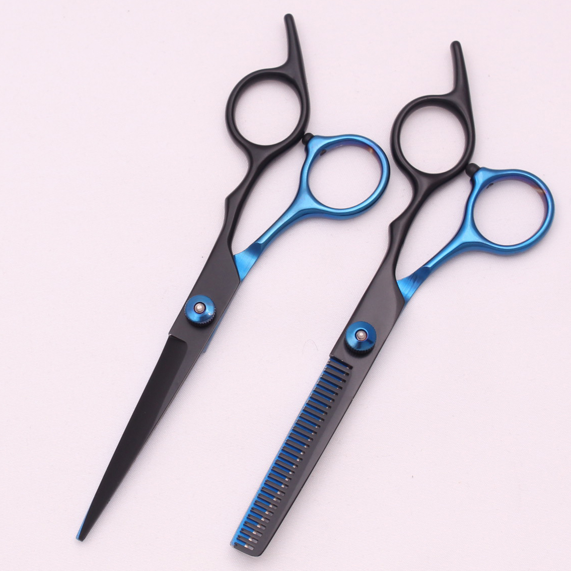 Tijeras de pelo de 6,0 pulgadas, tijeras de corte profesionales, adelgazamiento, peluquería, corte de pelo, peine, juegos de maquinillas de afeitar, salón, peluquero y hogar, triangulación de envíos: Plata