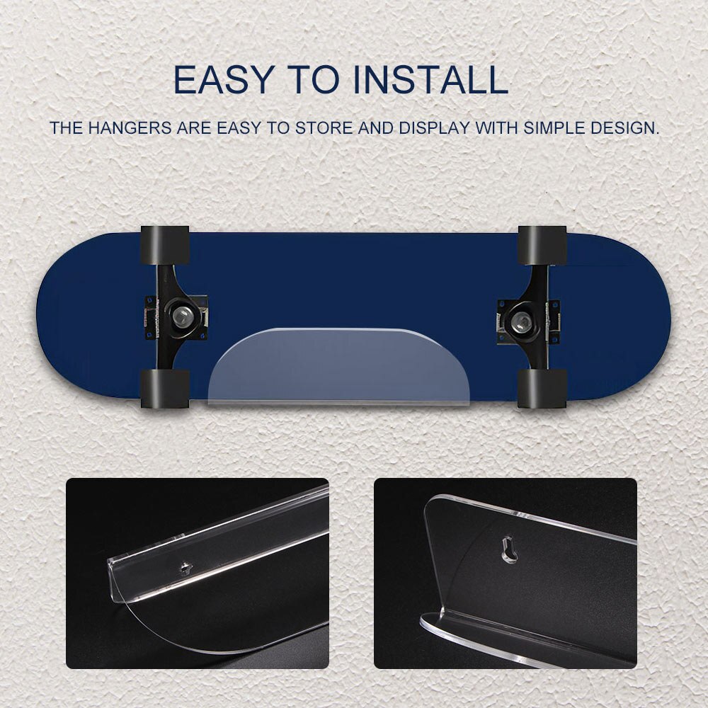 Skateboard Bracket Heavy Duty Hanging Hanger Scooter Skateboard Hanger Wall Mount Storage Tool For Room Home Storage Hanging