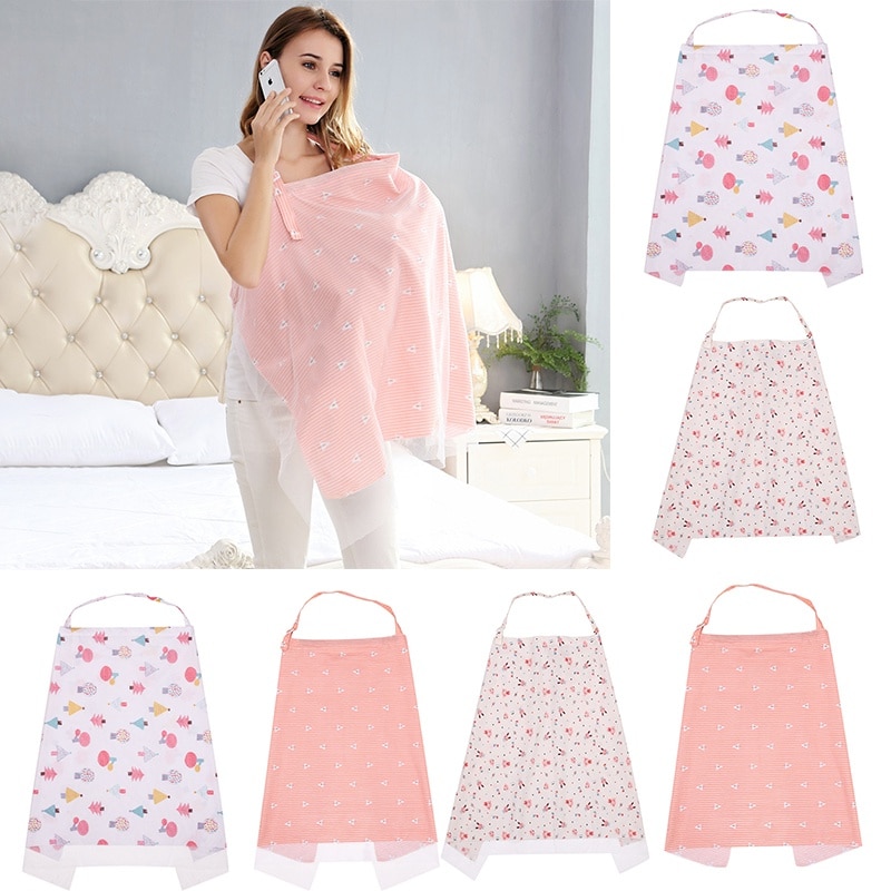 Serviette d'allaitement 100% coton pour maman et bébé, couverture d'allaitement, tissu d'allaitement Anti-éblouissement avec gaze