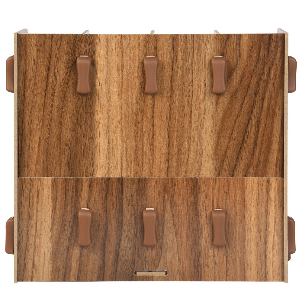 Organisateur De Bureau En Bois 30 Cases - Rangement Pour Téléphones, Stylos, Petits Objets (brun)
