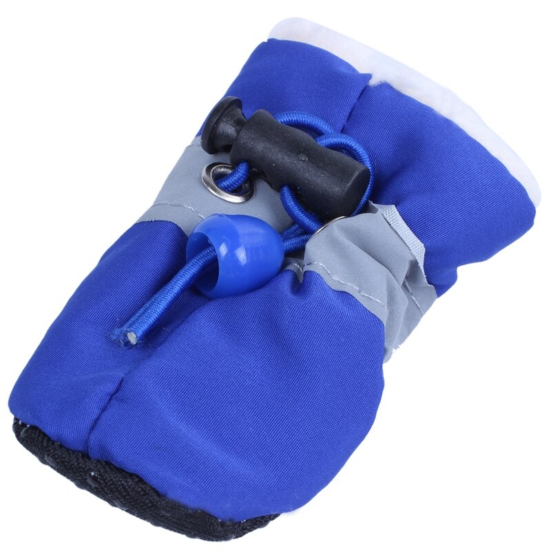 Winter Warm Hond Schoenen Voor Honden Anti-Slip Hond Schoenen Booties Draagbare Schoenen Voor Kleine Hond Grote Sport Blauw 2