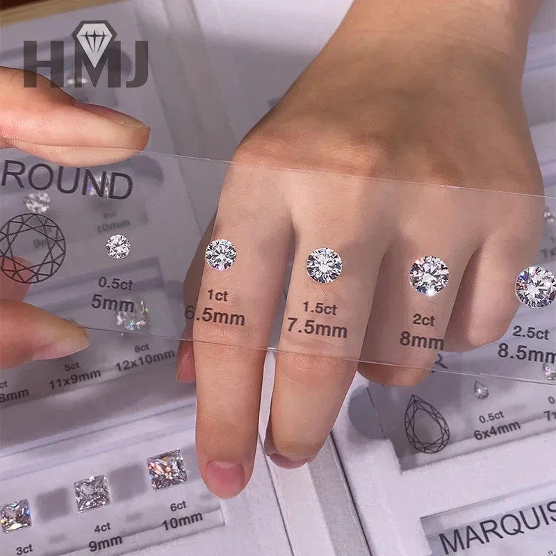 Grade Tester Tools Gemstones Diamond Tools Size Reference Color Clarity Shape Master Stone Set For Jewelry MakingHMJ