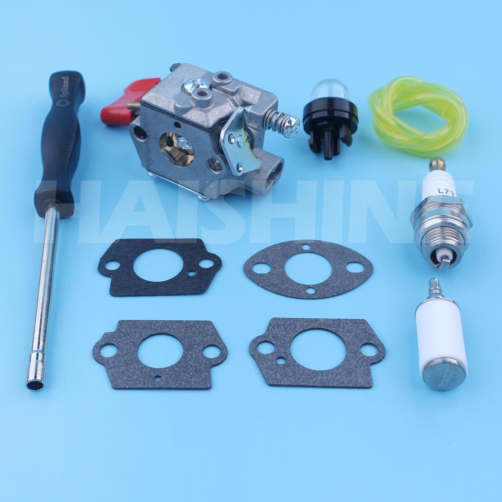 Carburetor Kit For Craftsman Poulan PP331 PP336 PP036 PP136 32cc Gas Trimmer PP445 PP446 PP446T Pole Pruner Walbro Carb WT-628