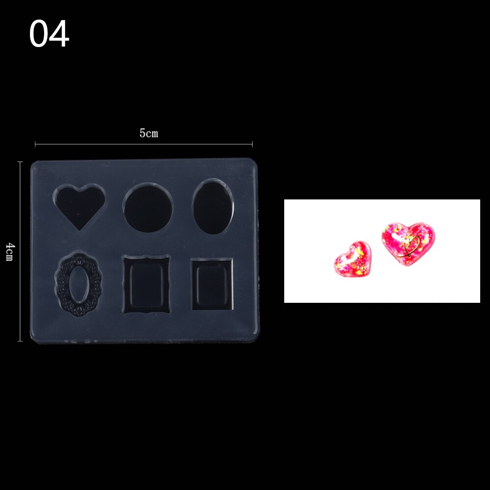 Nagelkunst stempel siliconen mal 3d bloemen sjabloon voor nagels uv gellak snijmal manicure decoraties gereedschap: Donkergrijs