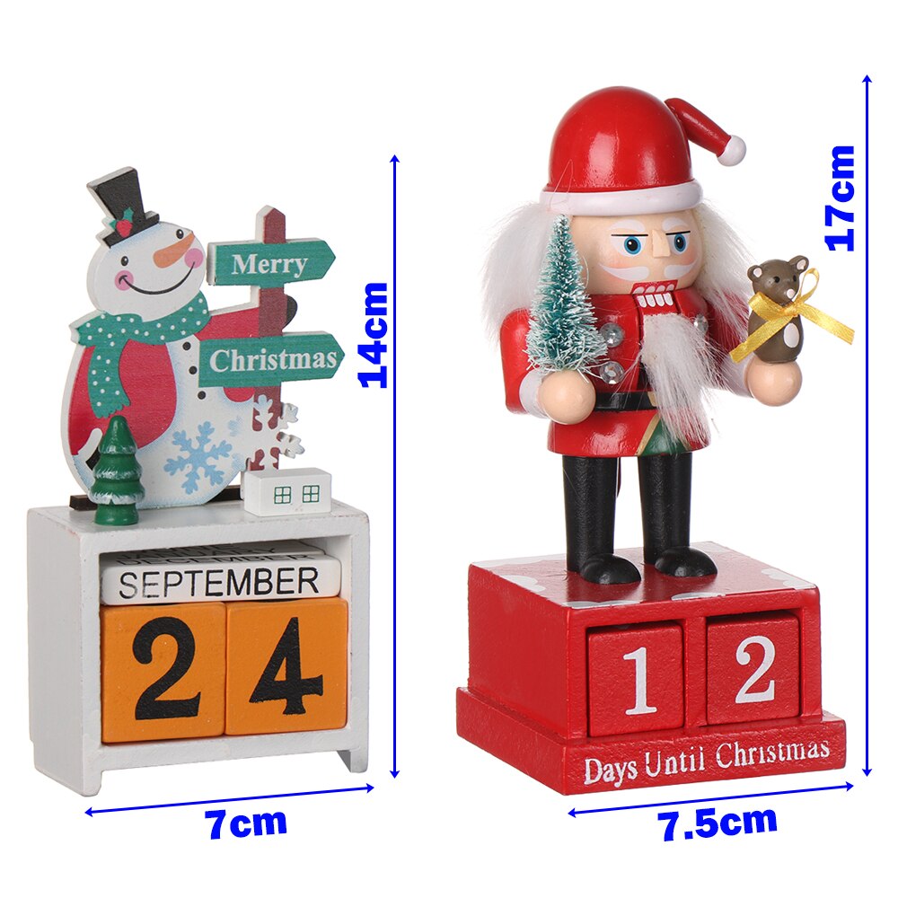 Christmas Wood Christmas Advent Calendars Christmas Decorations for Home Xmas Ornament