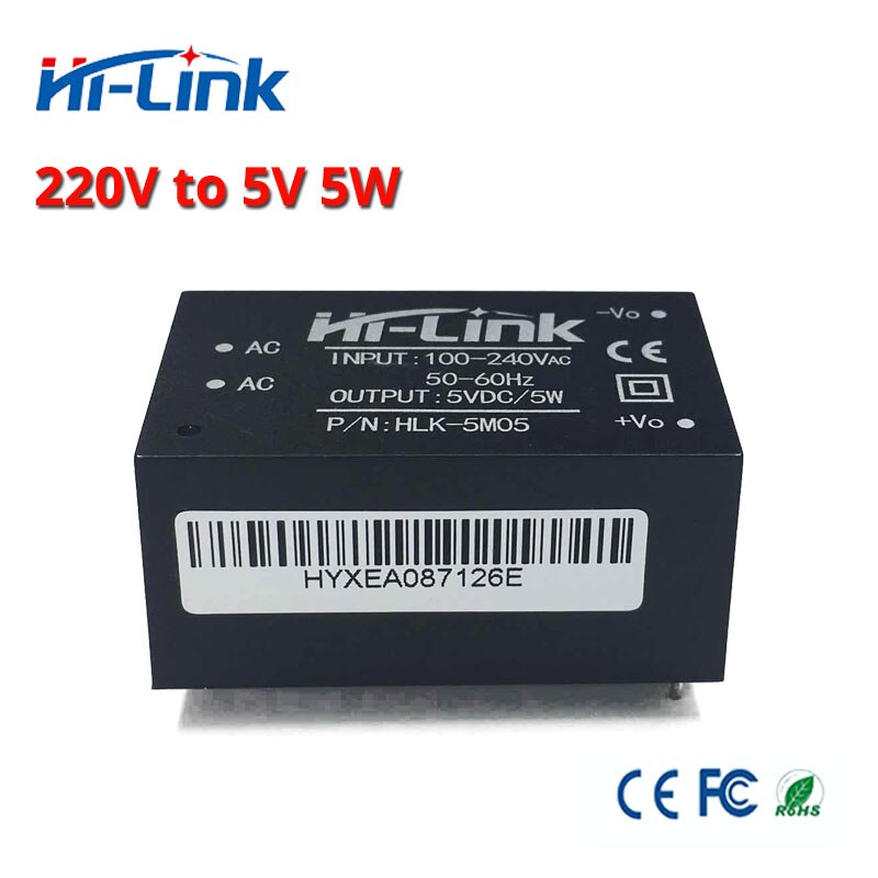 4pcs/lot ac to dc converter power module hilink 5m05 5W 5V 1A