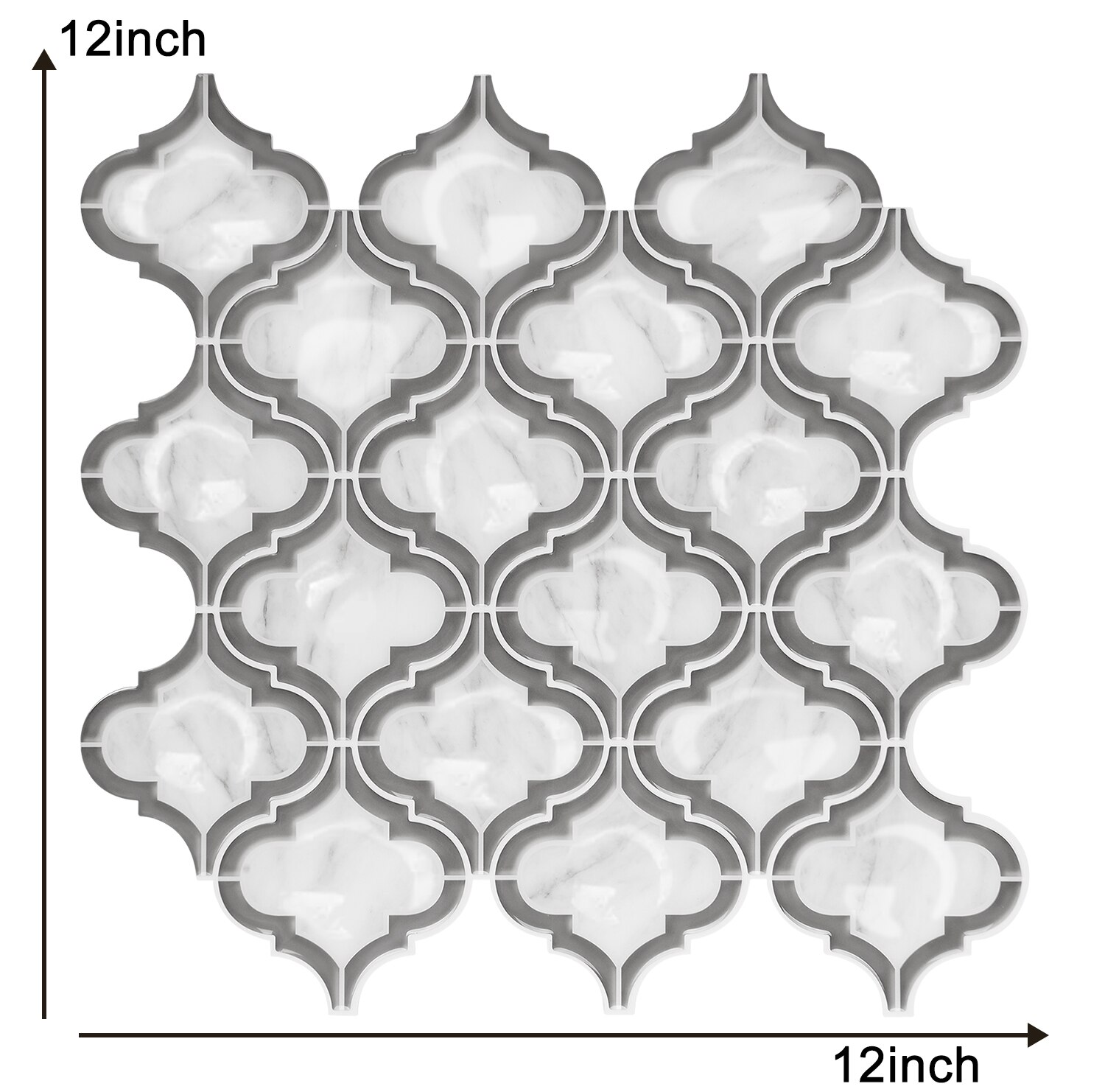 2.5mm Interior Wall Renovation Decoration Sticker Bathroom Waterproof Baffle--1 Sheet: HB5121