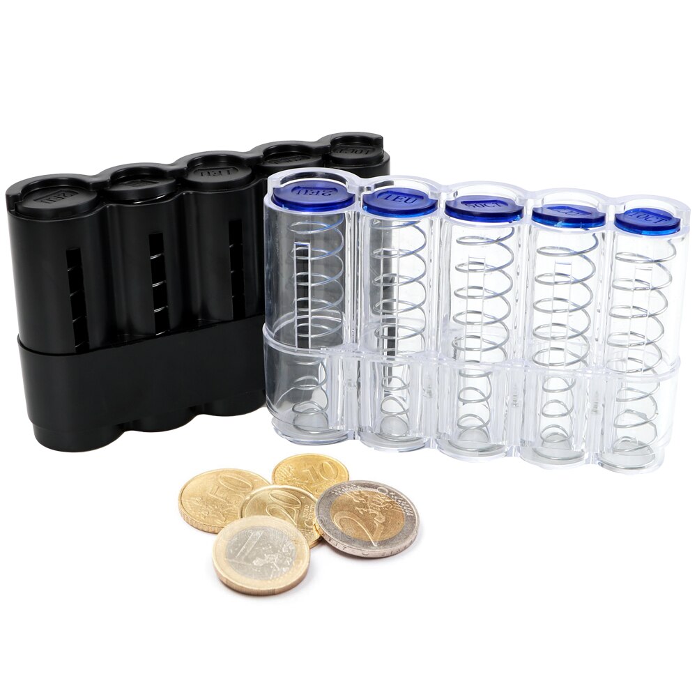 NICEYARD rangement porte-monnaie Euro distributeur de pièces boîte de rangement boîte d'économie pot porte-monnaie tirelire décor à la maison