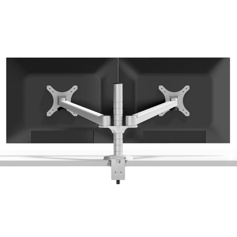 OA-4 Aluminum Alloy Dual Monitor Holder Full Motion Monitor Mount Support Arm Stand Base
