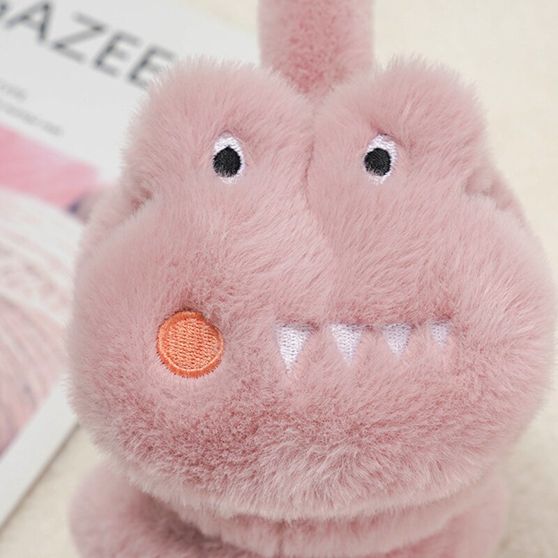Children Ear Muffs Winter Lovely Thicken Plush Earmuffs Cartoon Dinosaur Earmuffs Riding Korean Version Plush Earmuffs