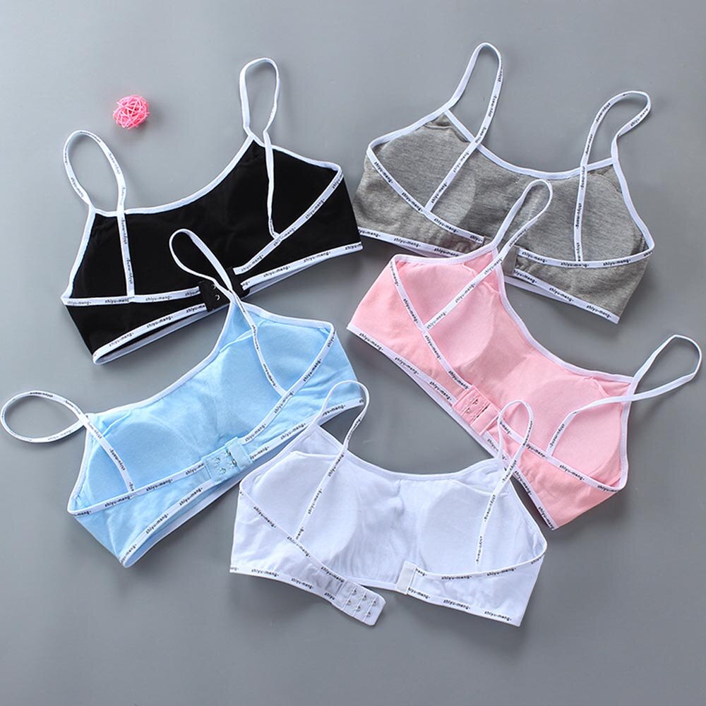 V-TREE ragazze reggiseno in cotone intimo traspirante top Crop adolescenti per ragazze morbido reggiseno sportivo per bambini cura del seno dei bambini