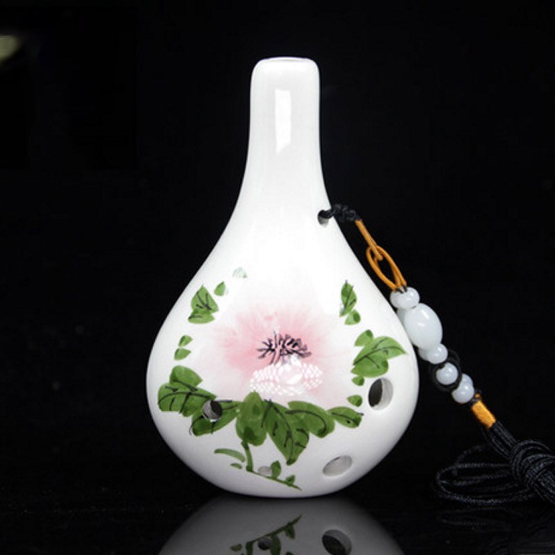 6 holes ocarina upright round bottle instrument for beginners