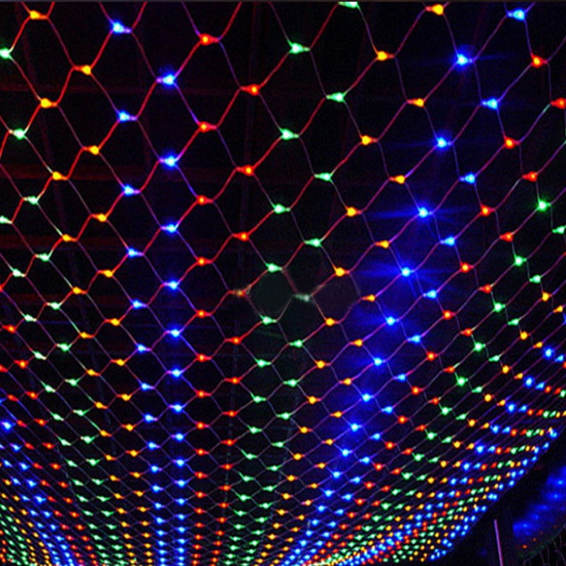 3x2M 2x2M 6x4M LED Net Mesh Fairy String Light Garland Window Curtain Christmas Fairy Light Wedding Party Light