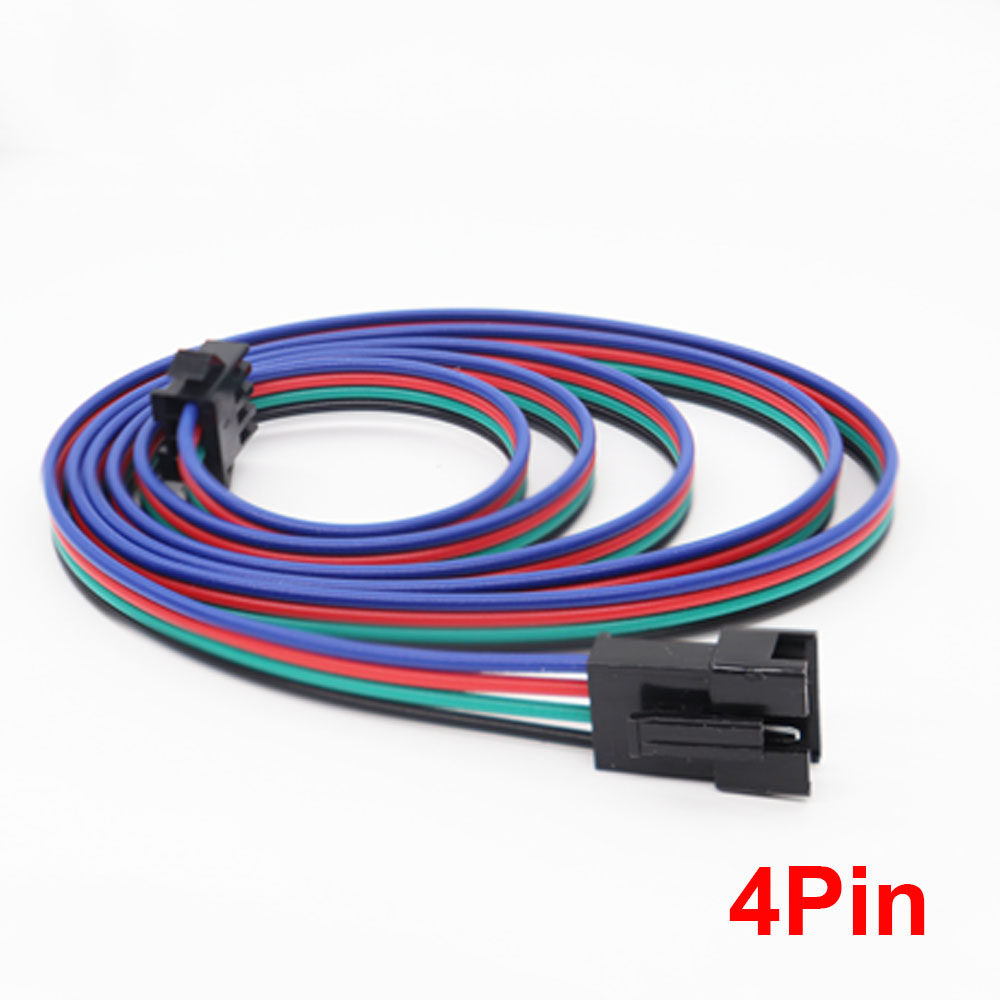 Câble d'extension mâle et femelle 22awg, 2 broches/3 broches/4 broches/5 broches, connecteur JST pour bande lumineuse LED RGB WS2811 WS2812B WS2815 5050: Lavande / 2P