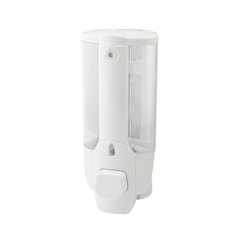 Wall Mount Hand Liquid Soap Dispenser Pump Single double Head Manual Hand Liquid Shampoo Shower Gel Dispenser Lotion Container: White / double head